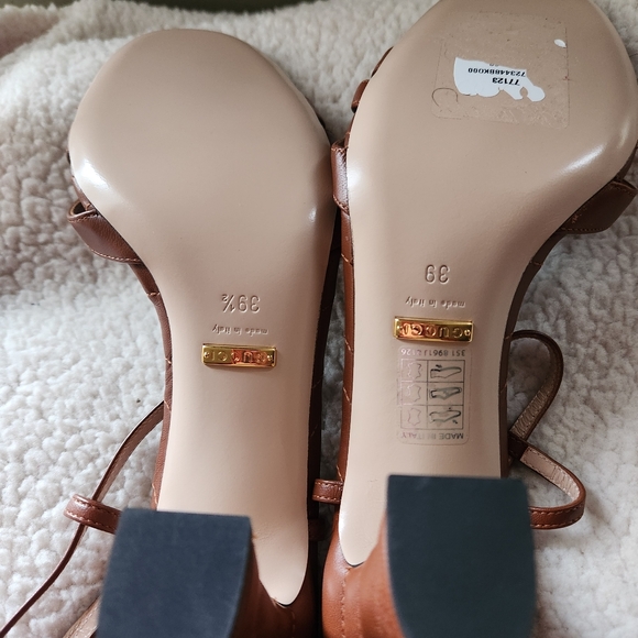 Gucci GG Marmont T-Strap Heeled Sandals READ DESCRIPTION - Picture 5 of 5